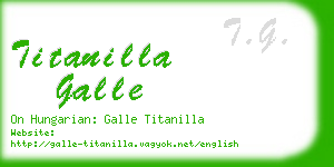 titanilla galle business card